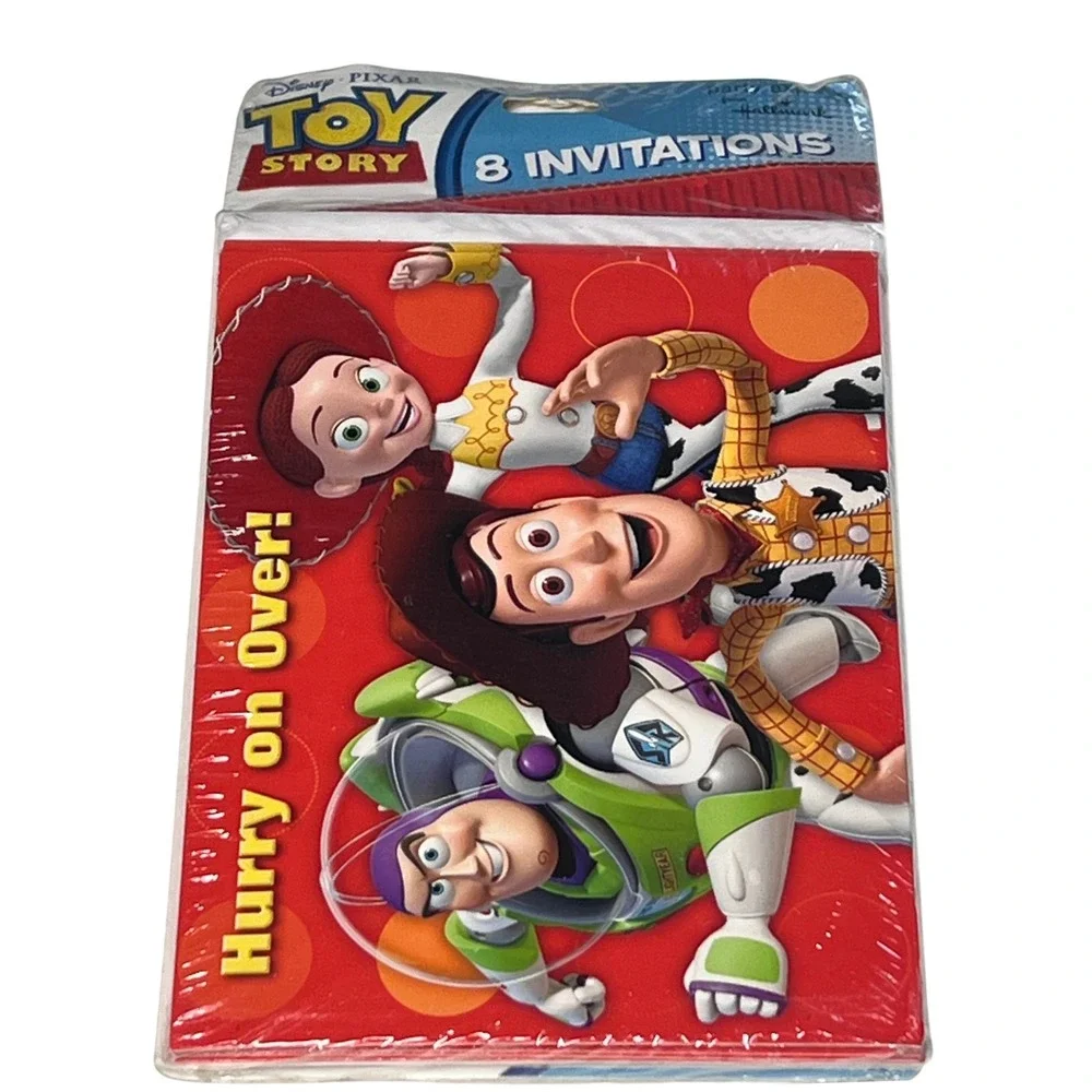 Hallmark Toy Story Birthday Invitations Y2K Party Disney Pixar Kids Woody Buzz